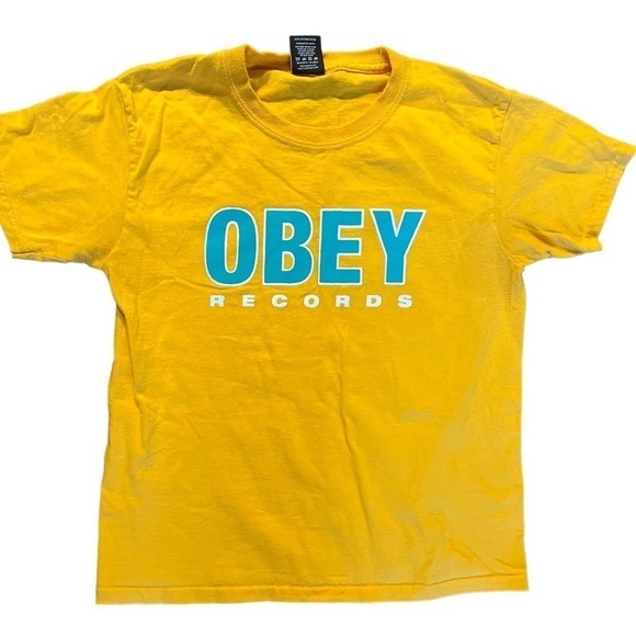 Tops - OBEY RECORDS WORLDWIDE T-SHIRT